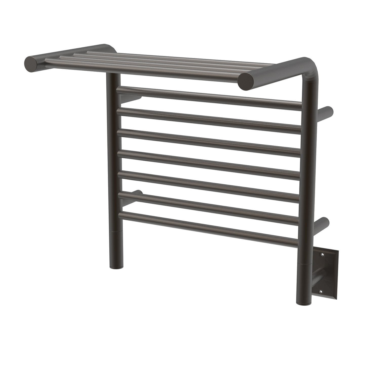 Amba Jeeves M Shelf Oil-Rubbed Bronze Towel Warmer, Hardwired, 11 Bars, W 21" H 22"