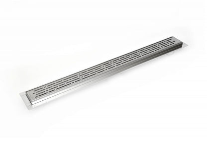 48 Inch Side Outlet Linear Shower Drain by SereneDrains