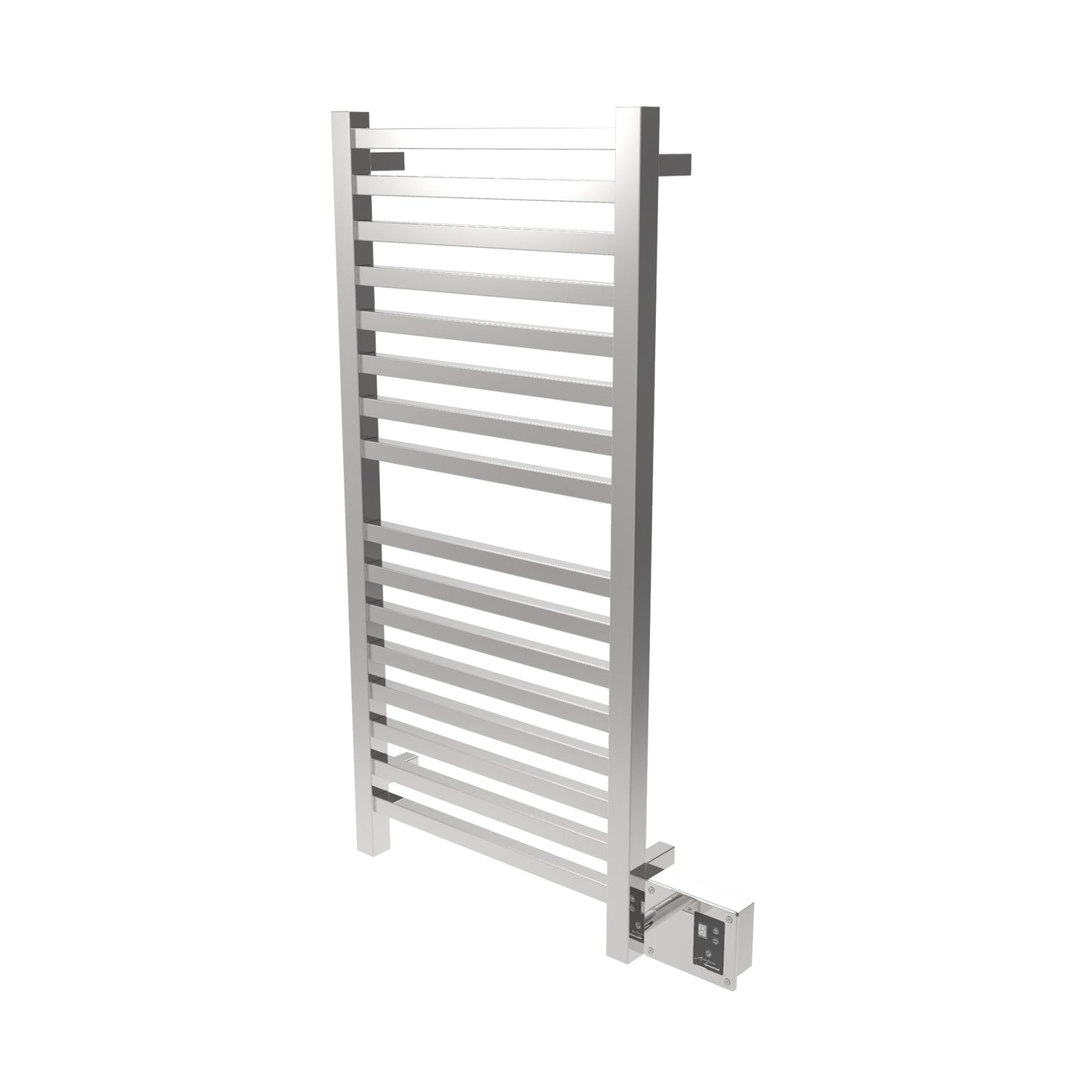 Polished Towel Warmer, Amba Quadro Model Q2042, 16 Bars Towel Warmer