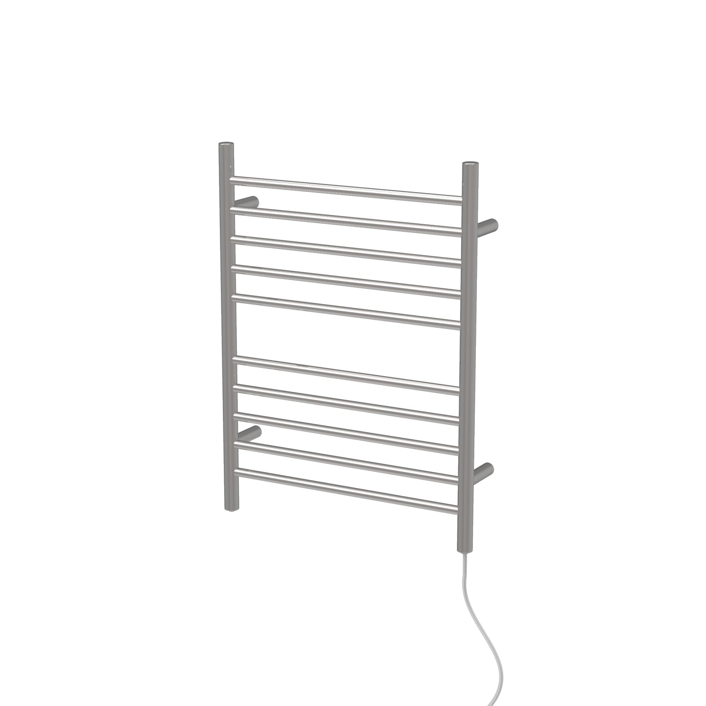 Polished Towel Warmer, Amba Radiant Plug-in Straight 10 Bar Towel Warmer