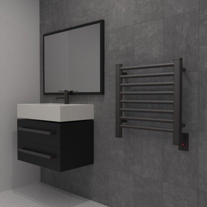 Oil Rubbed Bronze Towel Warmer, Amba Sirio Model S2121, 8 Bars Towel Warmer