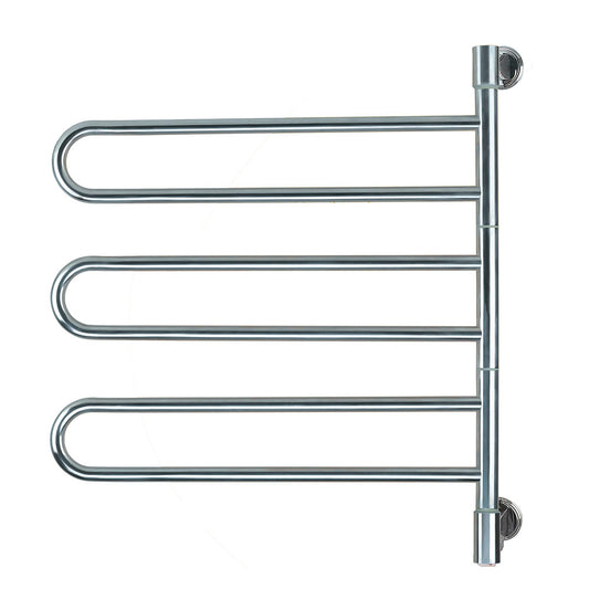 Polished Towel Warmer, Amba Swivel Jack Model B003, 6 Bars Towel Warmer