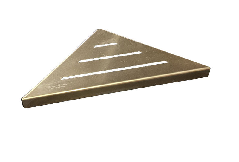 9 Inch Shower Shelf, Wall Mount Corner Bathroom Shelf, Satin Gold