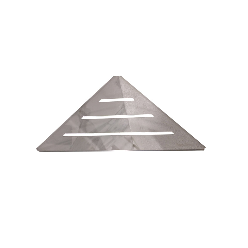 Corner Shower Caddy, 12 Inch Wall Mount Triangle Shower Shelf - Polished Chrome