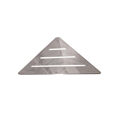 Corner Shower Caddy, 12 Inch Wall Mount Triangle Shower Shelf - Polished Chrome