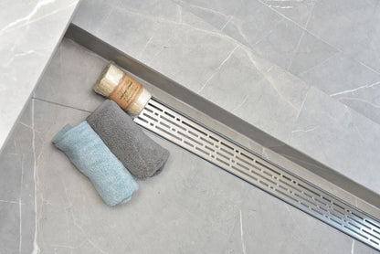 30 Inch Side Outlet Linear Shower Drain by SereneDrains