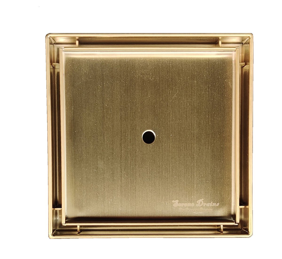 5 Inch Tile Insert Square Shower Drain with Hair Trap Set (4 Finishes)