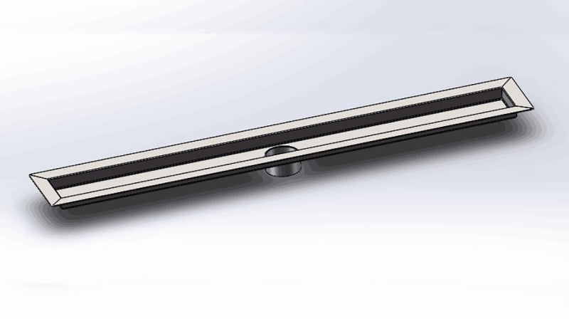 47 Inch Invisible Linear Shower Drain by SereneDrains