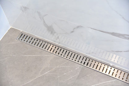 40 Inch Side Outlet Linear Shower Drain by SereneDrains